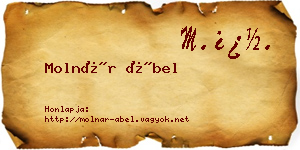 Molnár Ábel névjegykártya